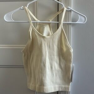 ododos women’s tank top, size small, creme, new with tags
